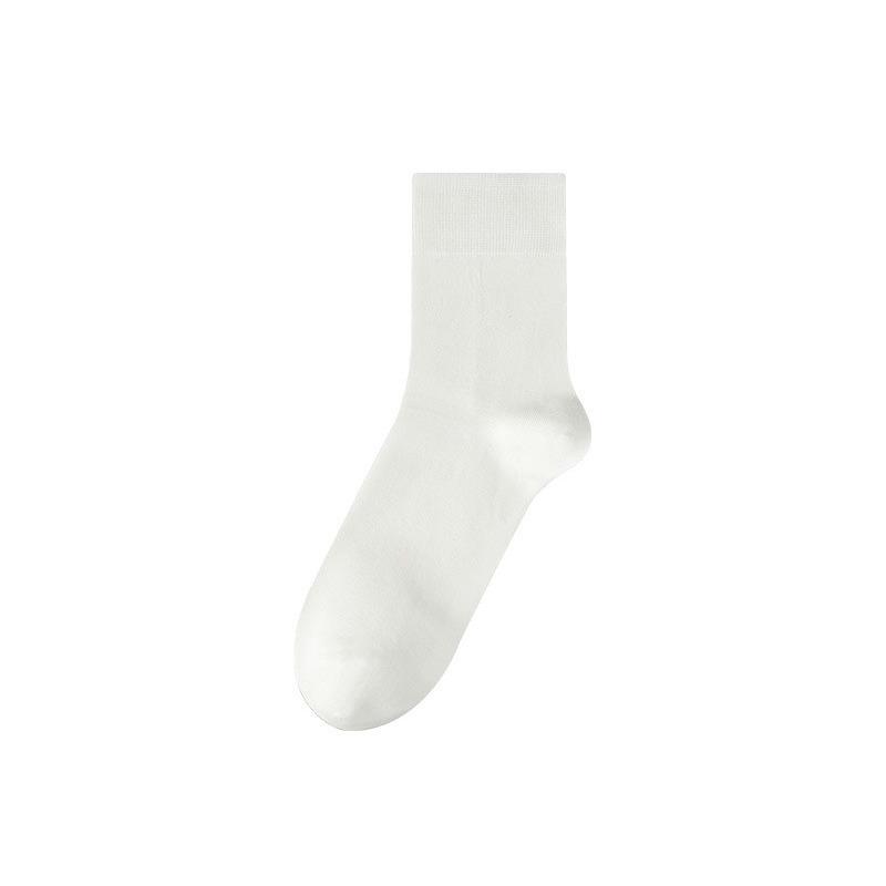 Mulberry Silk Socks for Men, Mid-calf Autumn Men's Business Socks, Antibacterial Long Stockings, Black Silk Socks for Men