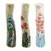Handmade Face Bud Vase Bohemian Girls Face Ceramic Vase Cute Hand Painted Character Flower Plant Holder for Bathroom Living Room Shelf Home Decor