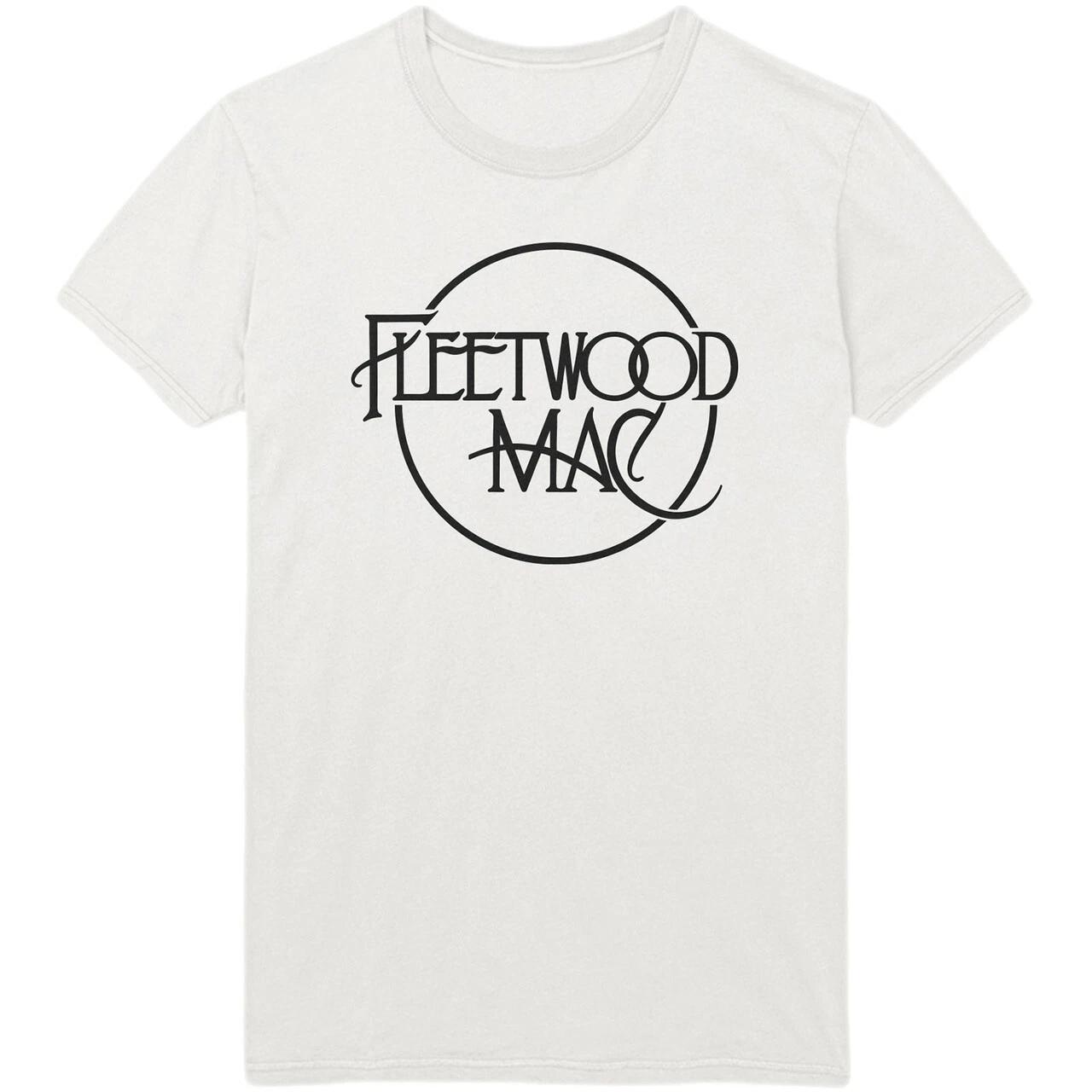 

Authentic Fleetwood Mac Black Logo White T-Shirt S-2XL NEW S