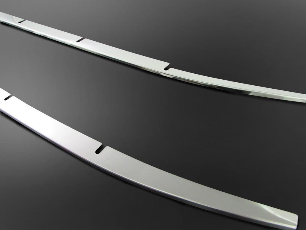 BRIGHTZ Finish Stainless Steel Plated Front Bumper Mould Type for Toyota Hiace 200 and VII Ultra-Mirror (2-Piece, B) (Types IV, V, VI, Wide)