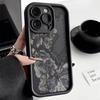 Premium Korea Style Case for iPhone 15 Pro Max 14 13 12 11 Xsmax XR- Art Oil Painting Butterfly Soft Phone Case for Women Girls Lady Full Body