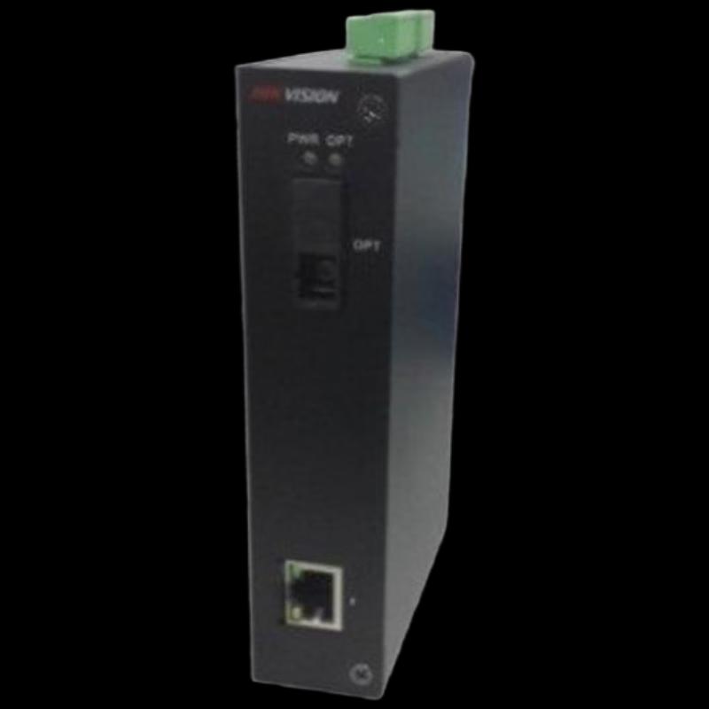 

Hikvision DIN-rail Gigabit Fiber Optic Transceiver Transmitter