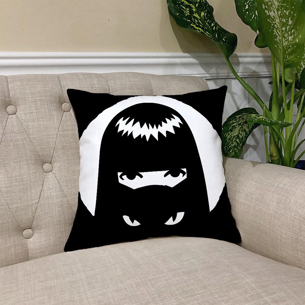 E-Emily S-Strange cushion cover Square Sofa Cushion Cover Casual Skin-Friendly Comfortable Pillow Cover