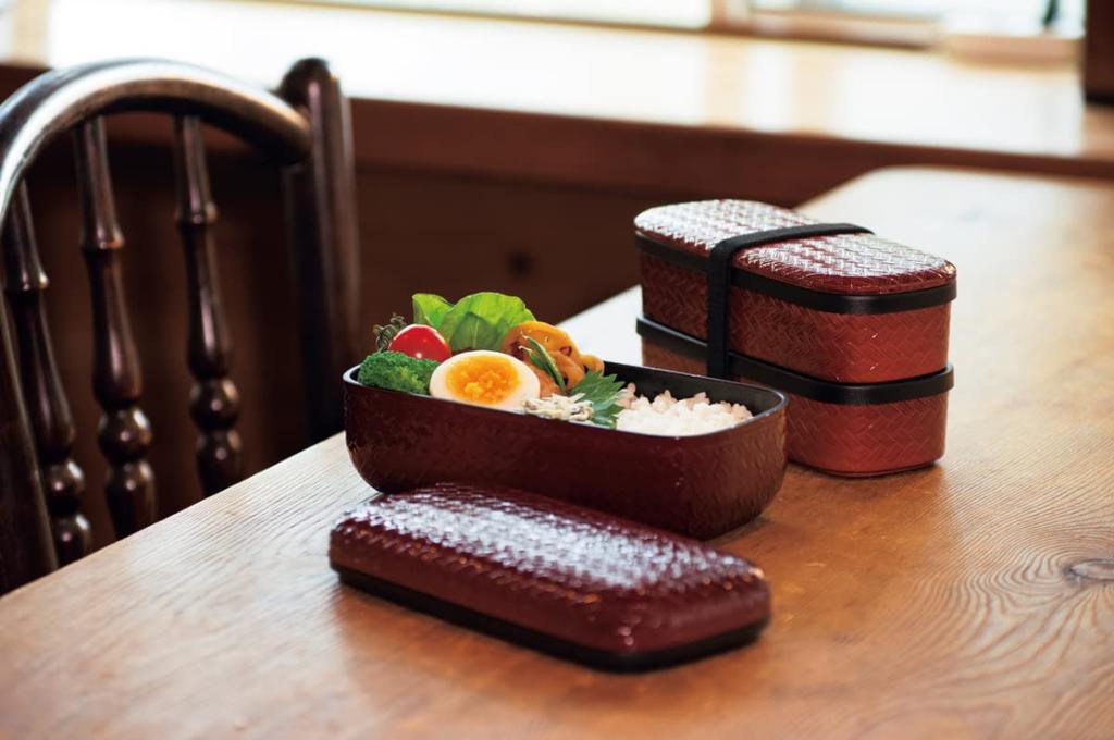 Tatsumiya NURI ajiro Ajiro Lunch W18 D9 H7 30429 One-Tier Box, Size Approx.