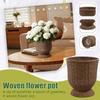 16-tums flätad blomkruka - Den perfekta presenten till vänner.