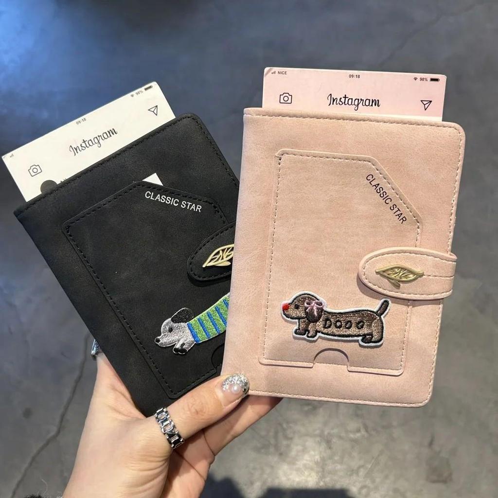 RFID Passport Holder with Cartoon Airplane Design - Travel Document and Card Organizer