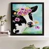 New Arrival 5D DIY Full Circle Diamond Painting "Cow" Embroidery Cross Stitch Home Decor Gift
