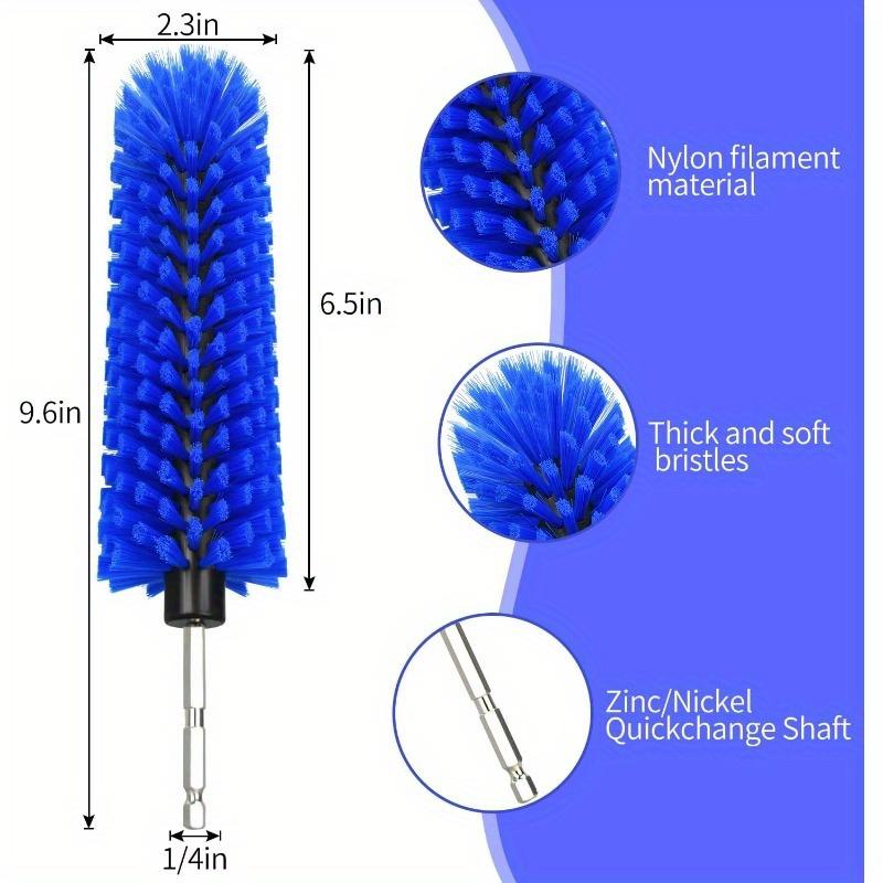 Highly Dense Durable Drill Brush for Car Wheel Cleaning Rims Engines Exhaust Bottle 1 Pack