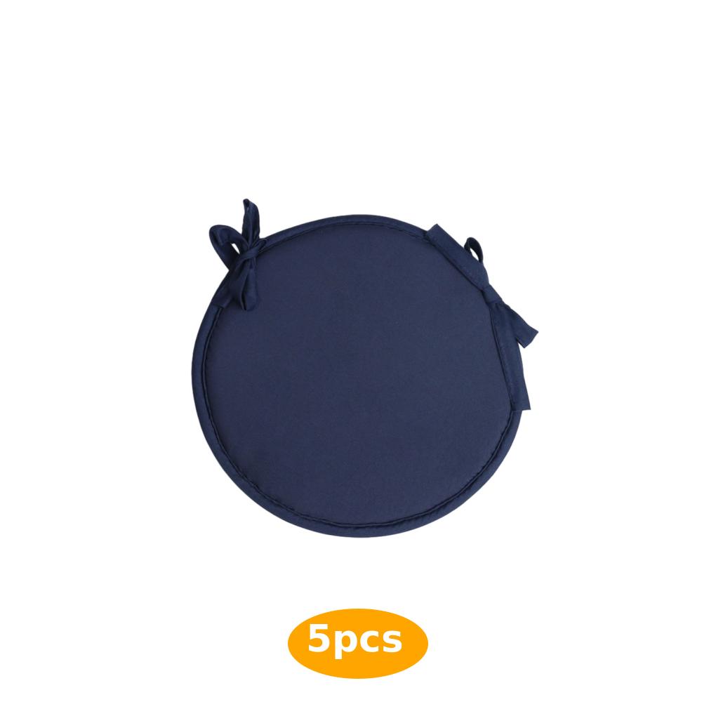 5 PCS Durable Round Chair Cushion For Bar Stools - Non Fading And Long-lasting Soft And Comfortable Light Gray