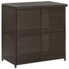 VidaXL Ensemble de bar 3 pcs Résine tressée Marron