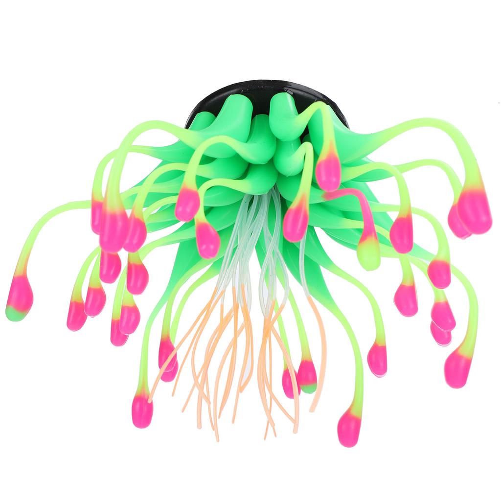 Artificial Coral Silicone Simulation Water Plant Aquarium Fish Tank Decoration OrnamentGreen