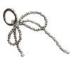 Delicate Keychain with Beaded Bowknot Phone Charm Unique Keyring Cute Pendant for Car Bag Wallet Backpack