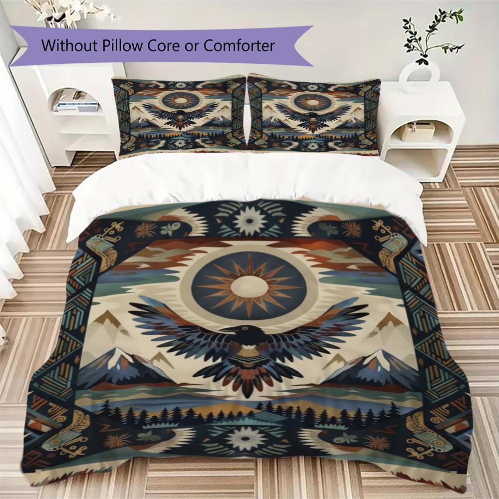 Tribalism Animal Pattern Bedding uilt Set uilt Cover Pillowcase Home Decoration Birthday Gift (1 * duvet cover + 2 * pillowcase  without core)74