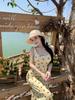 2025 French Seaside Floral Maxi Dress: Elegant Retro Slimming Summer Style with Spaghetti Straps