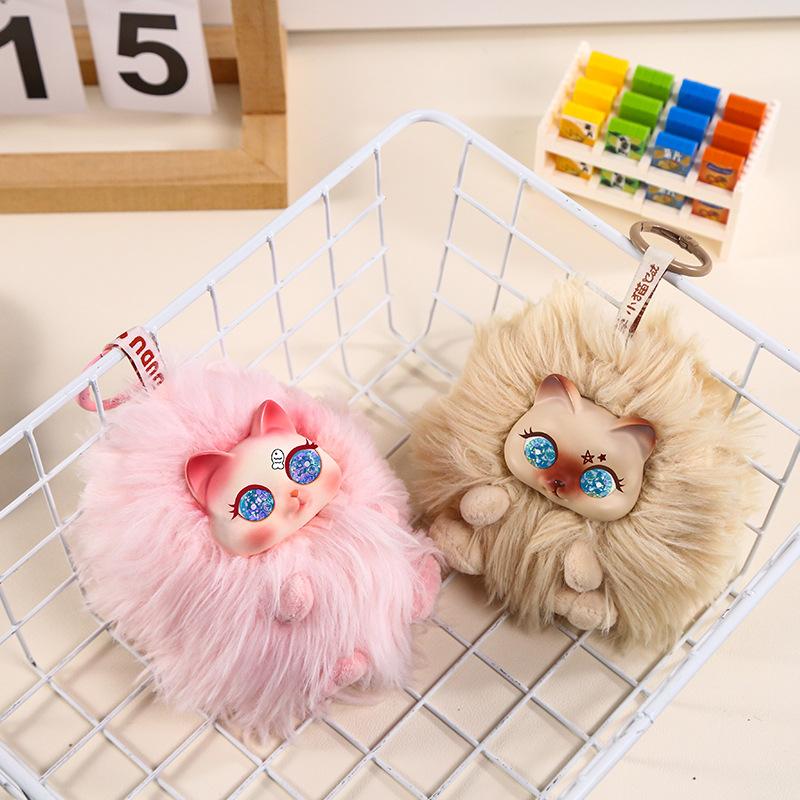 Škrábané koťátko plyšový přívěsek slepá krabička kreslený roztomilá holka batoh plyšová panenka přívěsek roztomilá panenka slepá krabička