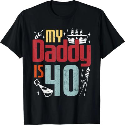 My Daddy Is 40 Years Funny Dad Father 40th Years Bday T-Shirt