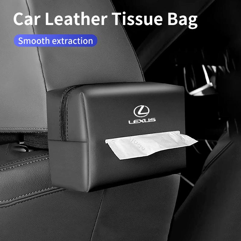 Car Seatback Tissue Box Holder Armrest Paper Case Napkin Storage Bag For Lexus CT ES GS NX IS250 CT200h IS300h ES300h RX400h NX3