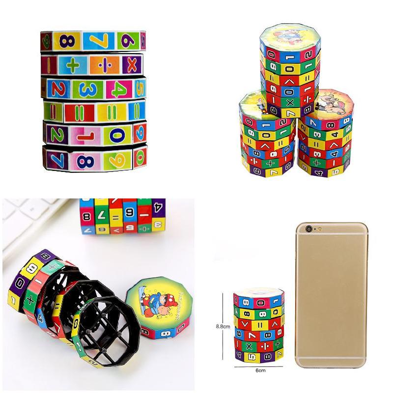 Kids Mathermatics Numbers Magic Cube Toy Puzzle Hand Spinner Game Gifts