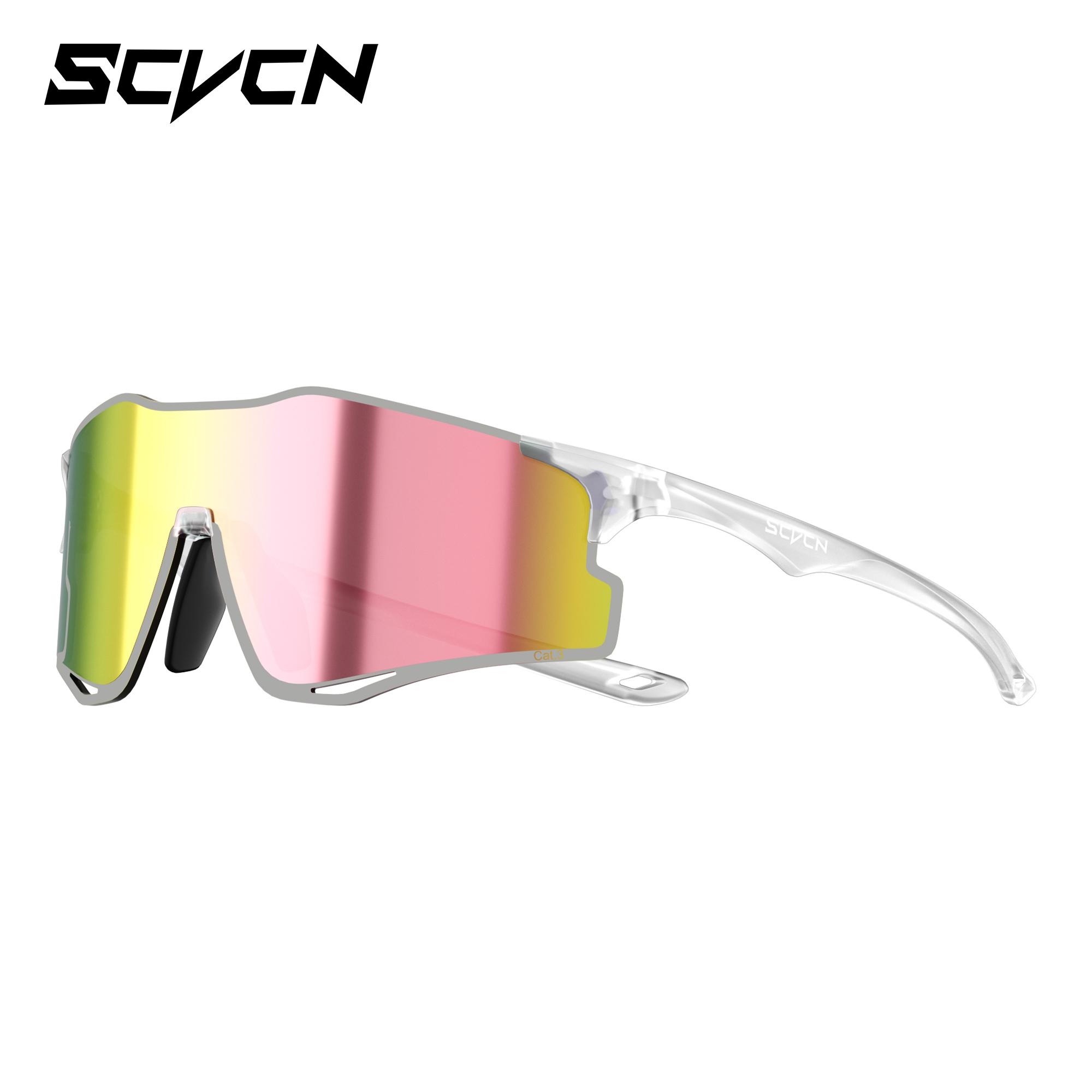 SCVCN Lightweight Running Sunglasses for Men Cycling Glasses Photochromic UV400 Cycling Road Bike Glasses Women Casual Hiking