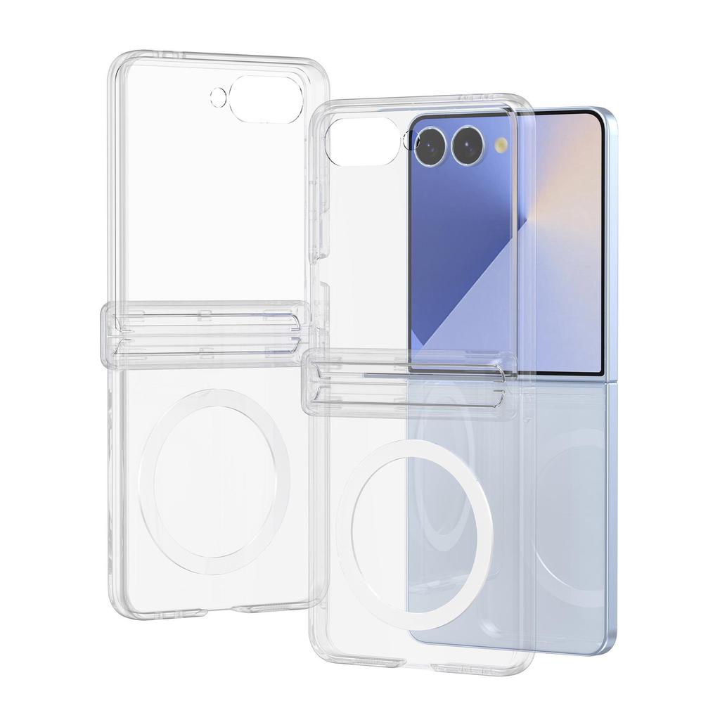 Samsung Z Flip7 Case: Spring Hinge Shell, Flip6/5 Compatible, Magnetic Wireless Charging Protective Cover.