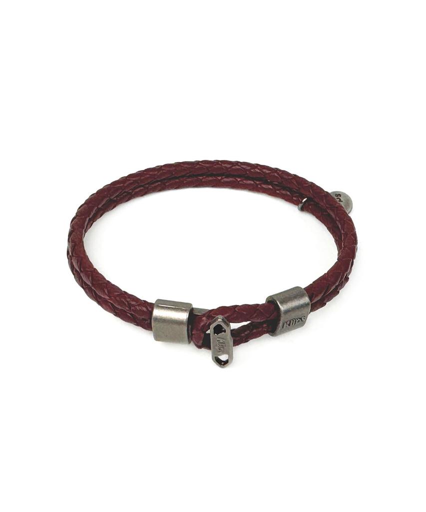 Klips Urban Timo Burgundy Men'S Leather Bracelet