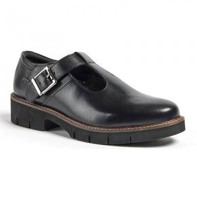 POD Girls Kayla Leather School Shoes