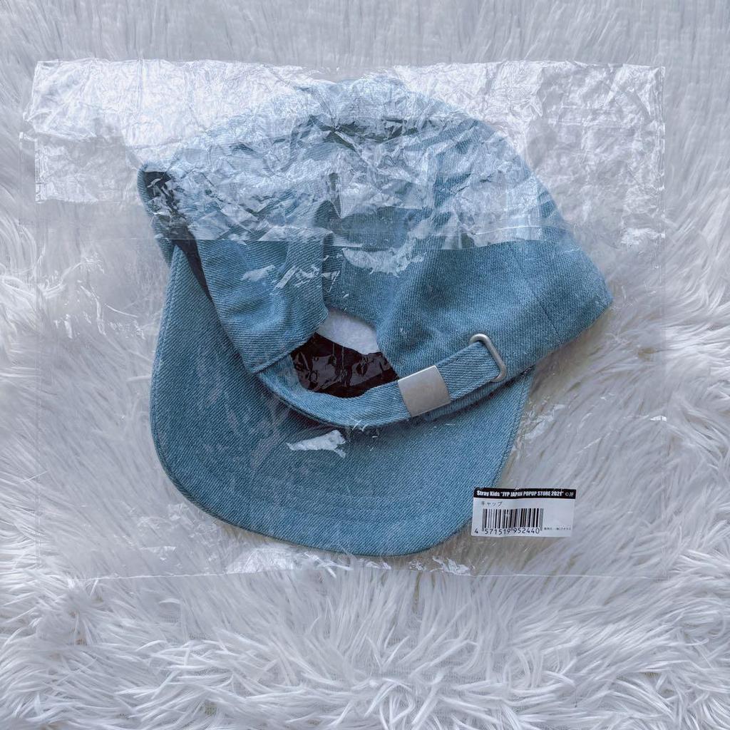 [USED] stray kids denim cap JAPAN POP UP STORE