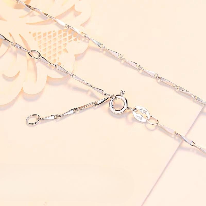 Collier ras du cou universel fait main en argent pur S999, chaîne assortie sans pendentifs, simple et tendance pour femme