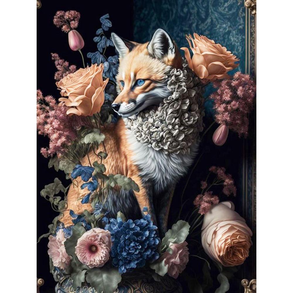 5D Diamond Painting Flower Animal Tiger Fox Flamingo Home Decoration Full Square&Round Diamond mosaic embroidery Cross stitch