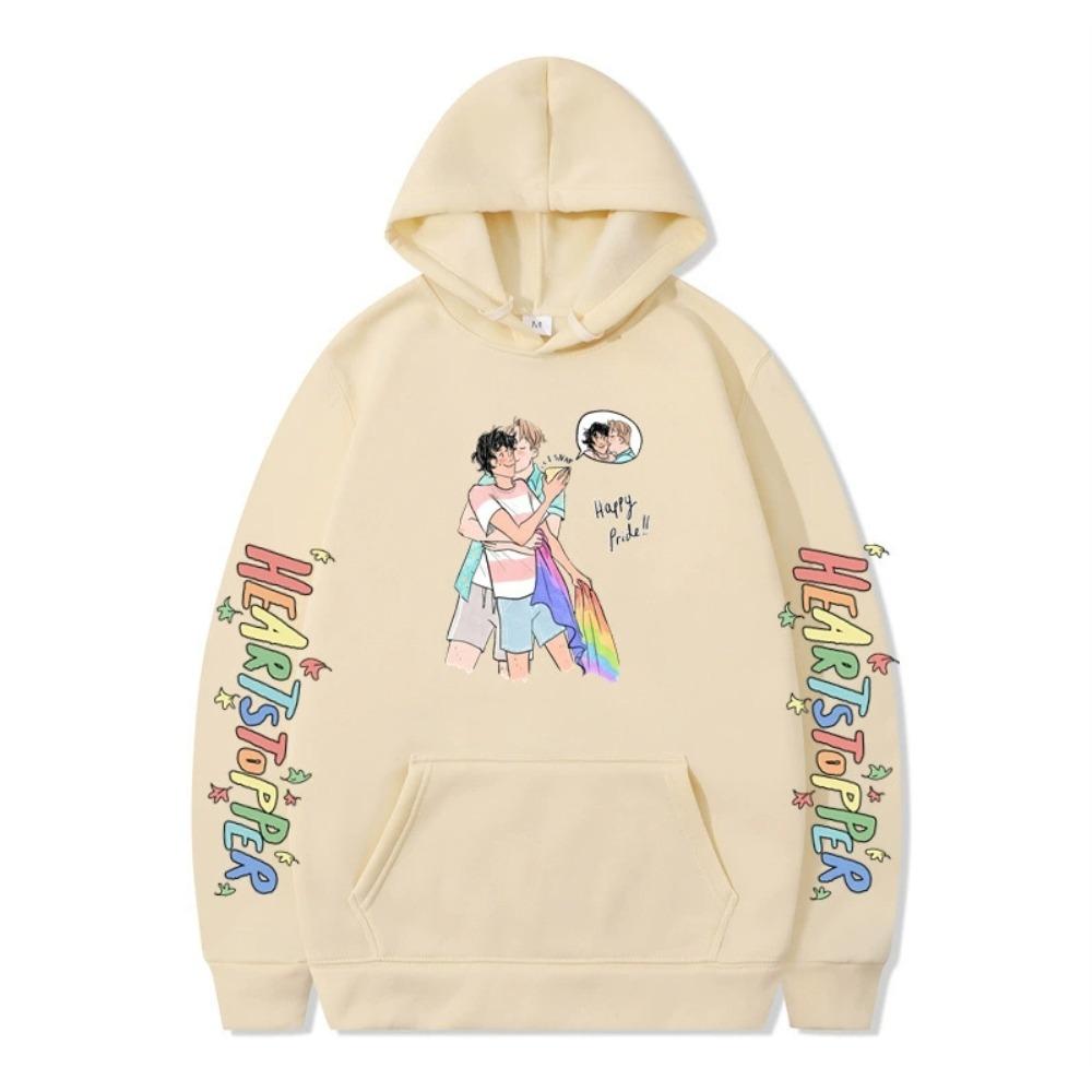 Mode Unisex Lässig Heartstopper Hoodies Sweatshirt Outdoor Sport Cosplay Nick und Charlie Pullover Hoodie Große Größen Cosplay Kostüm