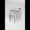 Nesting Table Kr Silver Cream Wire Black Leg