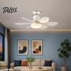 Ventilador de Teto Silencioso com Luz 42/52cm com Lâmpada LED, Soquete E27, 6 Pás, Controle Remoto 3 Cores Reguláveis para Quarto Cozinha Garagem Múltiplos
