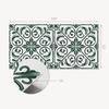 Self-adhesive Vinyl Panel with Print for the Living Room 100x50 cm Plant Pattern with Ornaments