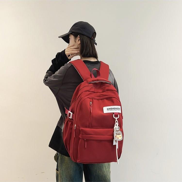 Schoolbag female ins Korean version, large capacity, lightweight and versatile schoolbag, fourth, fifth and sixth grades, middle and high school