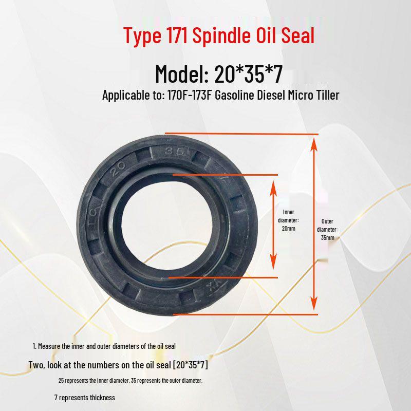 Comprehensive Mini Tiller Parts: Gas & Diesel Oil Seal, Hex Shaft Frame Ring, Iron Shell