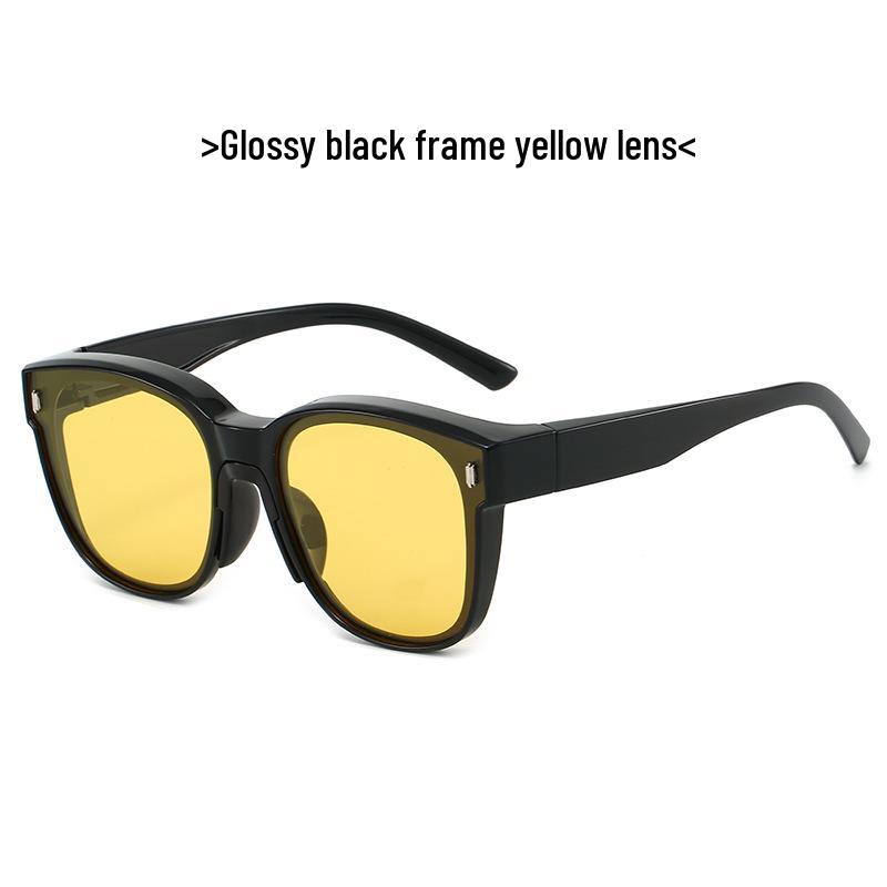 TR1055 Polarized UV Protection Over-Glasses for Myopia, Large Frame Sunglasses for Men & Women