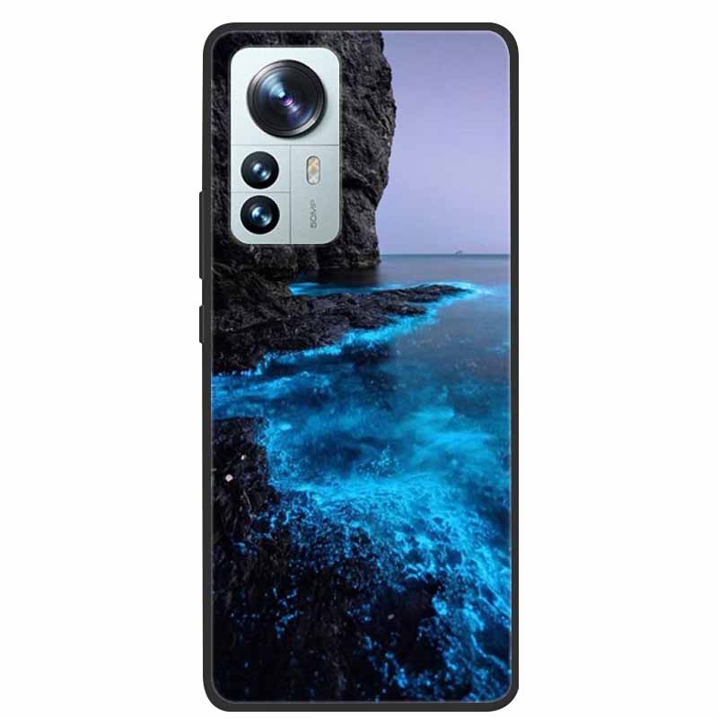For Xiaomi 12T Pro Phone Case Cover Lion Wolf Black Soft Silicone Case For Xiaomi 12T Pro Back Cover Case 12 T 12TPro Funda Capa