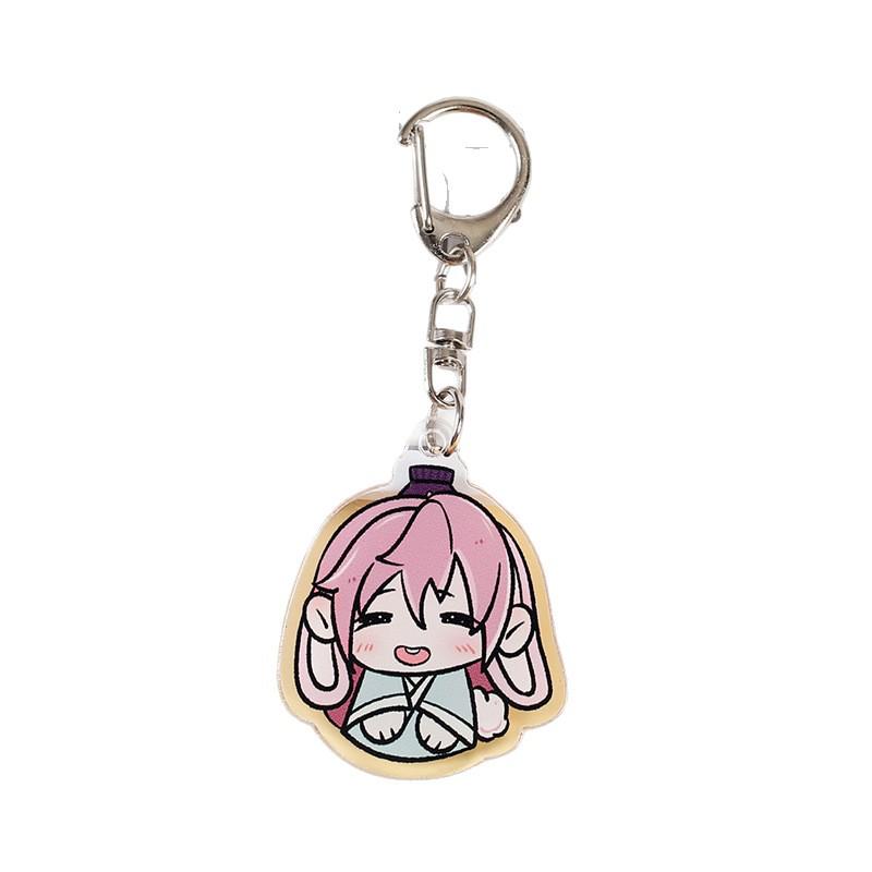 Two-Dimensional Fu Rong Sun Ce Acrylic Keychain Pendant
