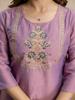 Lavender Kurta Pant Set with Navy Blue Banarasi Dupatta, Indian Ethnic Suit for Women, Festive Traditional Outfit, Wedding Wear Dress