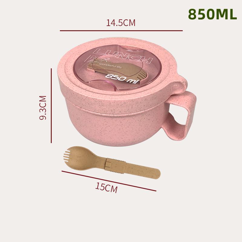 Wheat Straw Lunch Box Healthy BPA Free Bento Boxes Microwave Dinnerware Food Storage Container Soup Cup Lunch Box for Kids