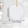 Personalized Christmas Alphabet Name Decoration Pendant Customized Name Circular Ceramic Decoration,Christmas Tree Deco