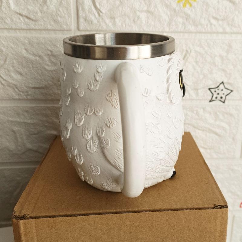 New Owl Coffee Cup Creative 3D Hedwig Original Stainless Steel Resin Mugs