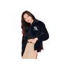New MLB Velvet Jackets Unisex Black 3AFDV0236