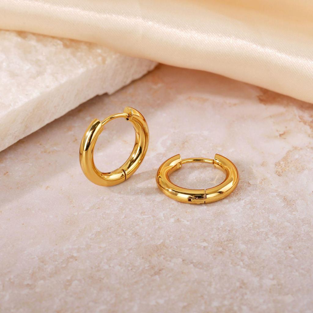 Luxurious Non-Fading European & American Style Hoop Earrings
