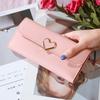 Luxury Love Heart Wallets Women Long Wallets Purses for Ladies Girl Money Pocket Card Holder Female Wallets Phone Clutch Bag