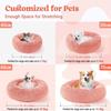 New Soft Pet Cat Bed Pad Warm Donut Round Dog Calm Bed Faux Fur Comfortable Sleeping Bed for Small Dog and Cat