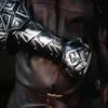 Dwarven Style Blackened LARP Shoulders Fantasy Metal Pauldrons for Cosplay, Reenactment Costume Armor Gift
