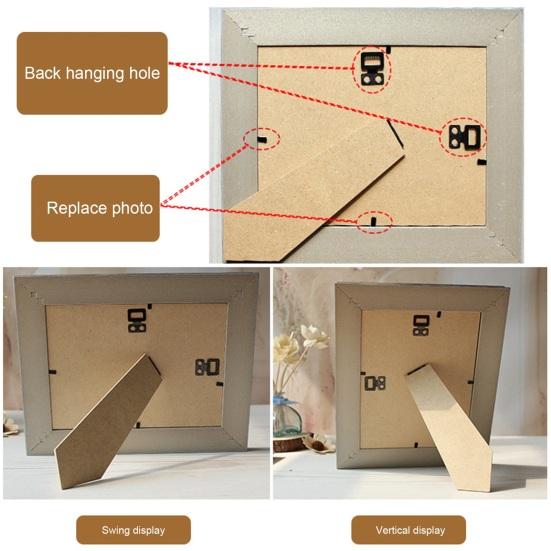 Picture Display Stand with Hook Household Supplies Long-Lasting Photo Frame Decoration Attractive Multipurpose