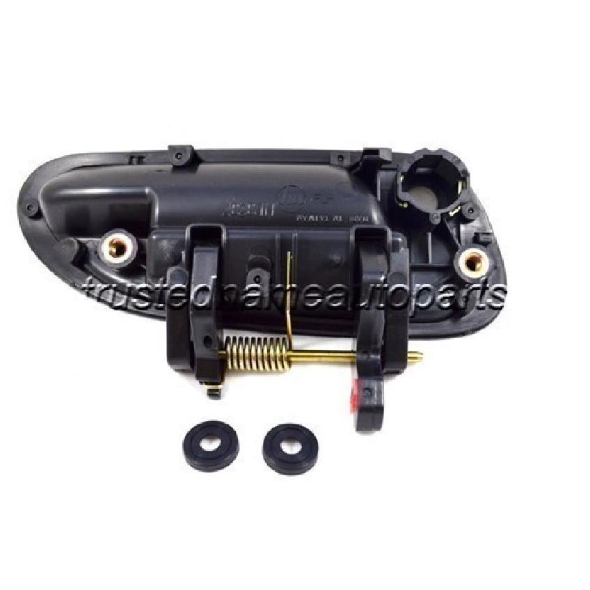 Fits Honda Sedan Outside Exterior Door Handle Front Driver Passenger Black Set