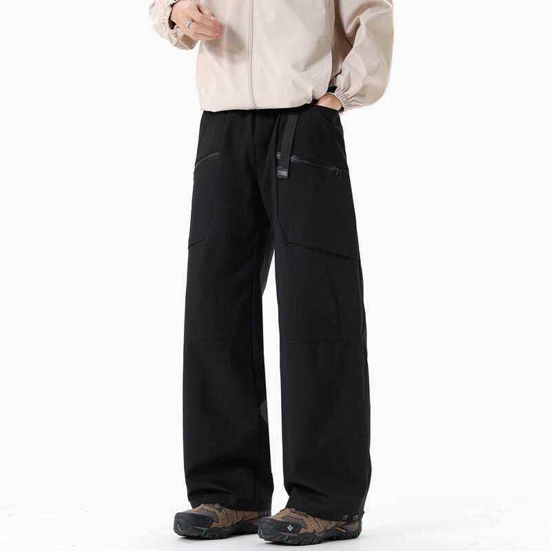 izzue Men's Straight-Leg Cargo & Casual Pants